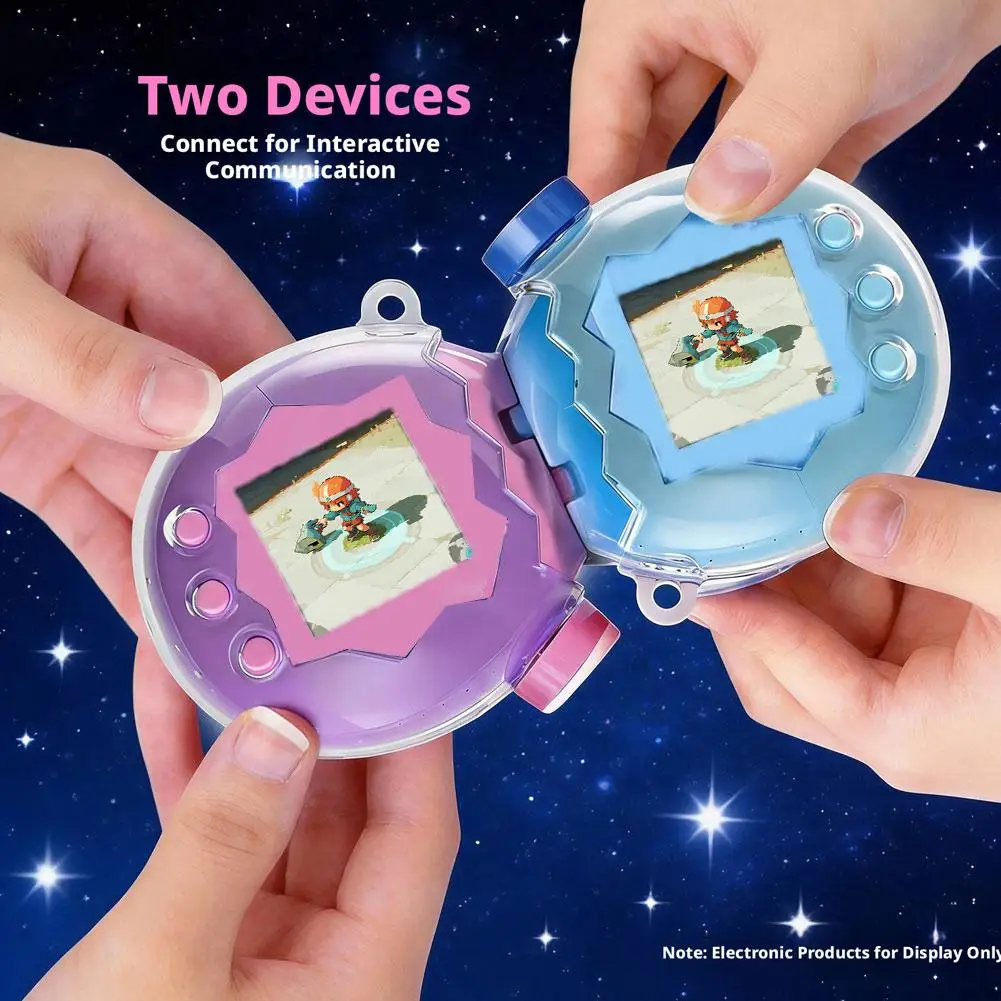 Clear PC Protective Case for Tamagotchi Paradise, Transparent Shockproof Full Cover Shell