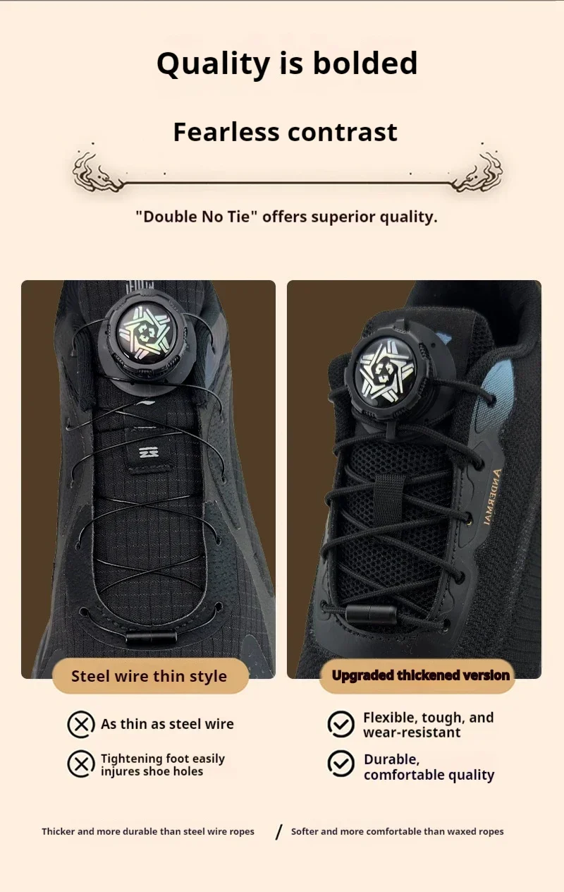 6pcs Set/1 Pair No-Tie Shoe Locks - Rotating Buckles for Sports and Outdoor Shoes - Unisex Quick-Adjust Design - Pre-Installed