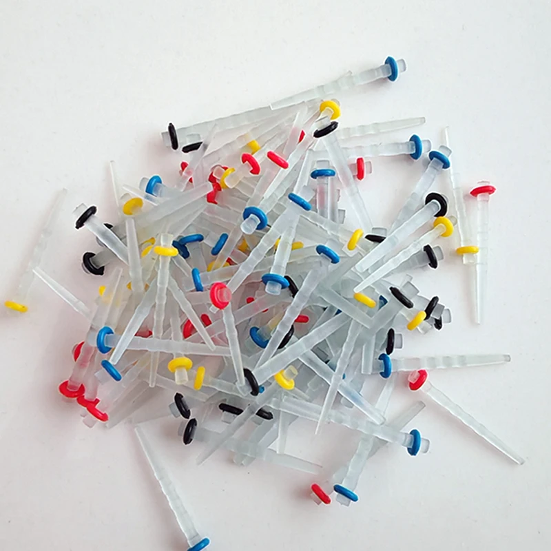 50Pcs Dental Fiber Posts Straight Screw Quartz Glass Fiber Resin Post Root Canal Pile Restorative Orthodontic Filling