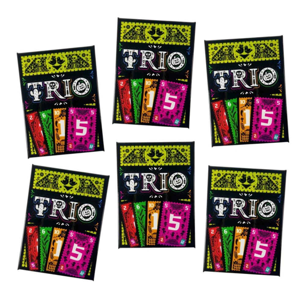 1 Box Strategic Card Board Game TRIO Card Game Fun Games 3-6 Players Board Game Deck For Christmas and Halloween