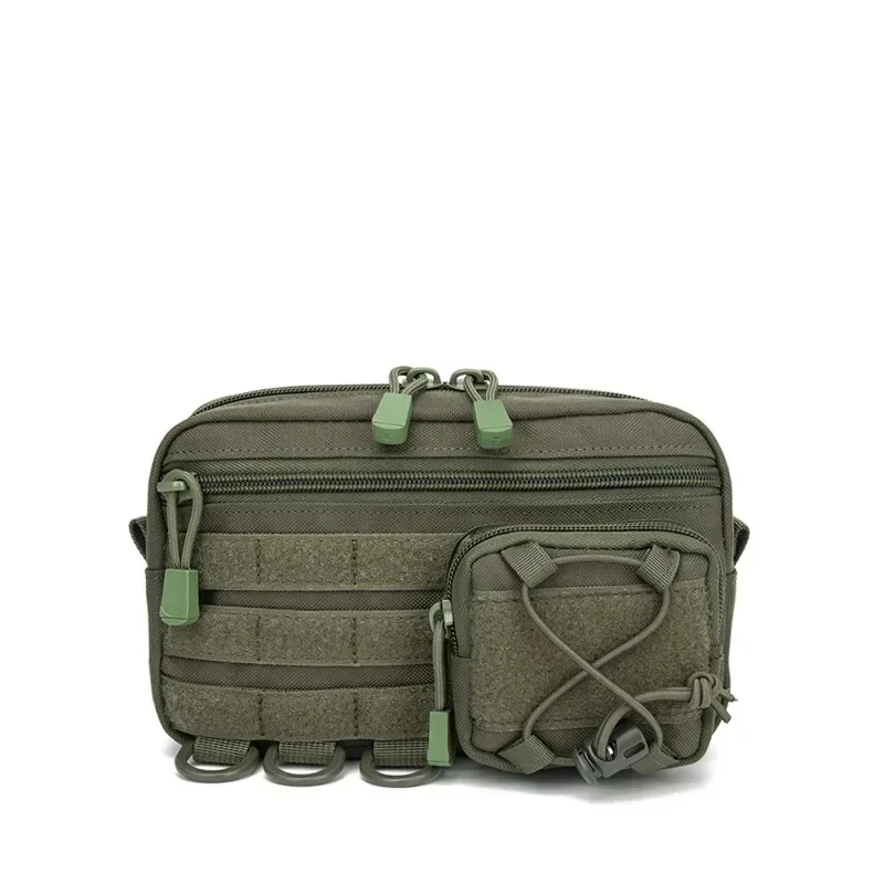 Men's Multifunctional Waist Belt Bag Fanny Pack with Molle Accessories Mobile Gear Hip Bag for Climbing Camping Tool Pouch