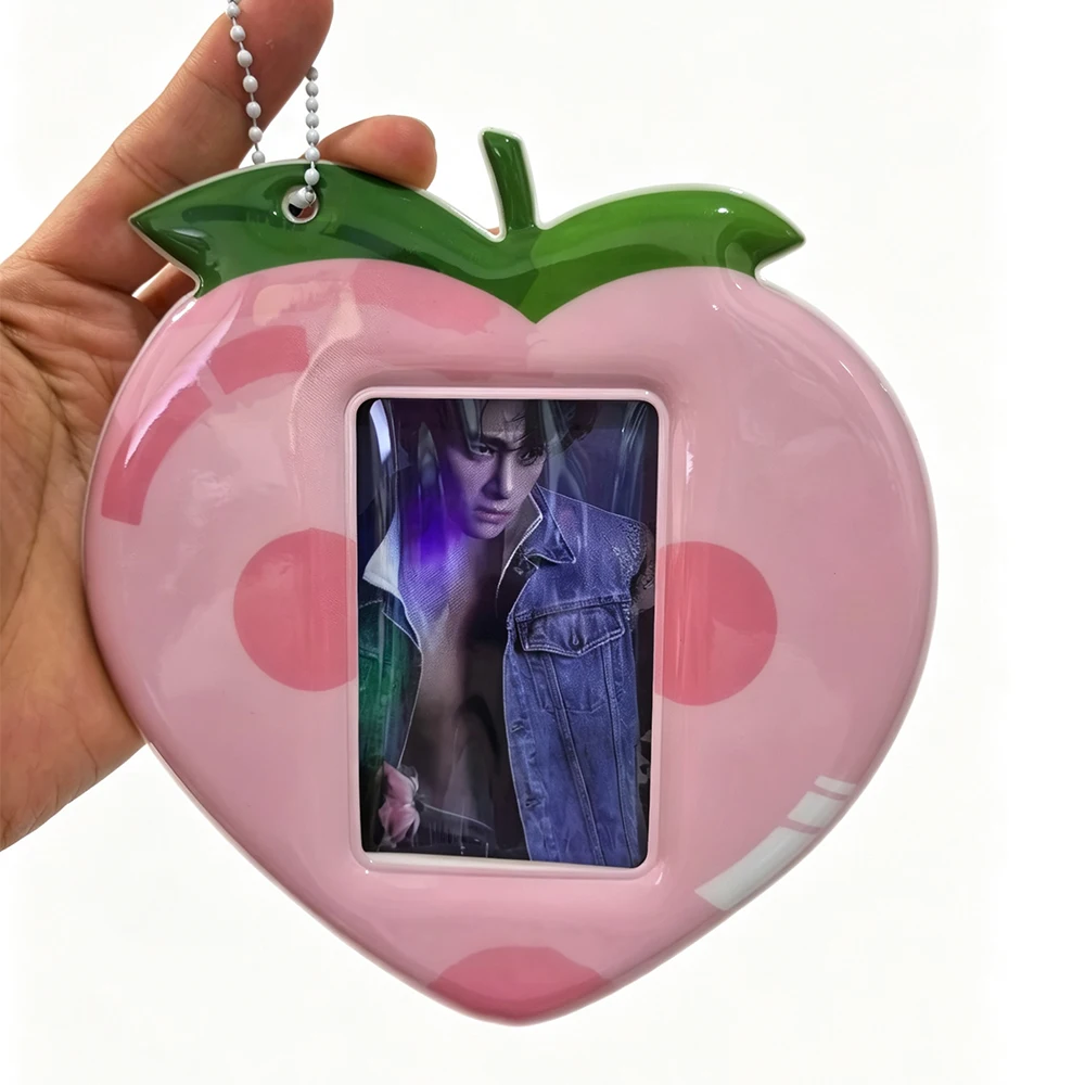 Ins Style Kpop Star Card Protection Cover Keychain Pendant 3inch Idol Photo Card Holder Bus Card Case