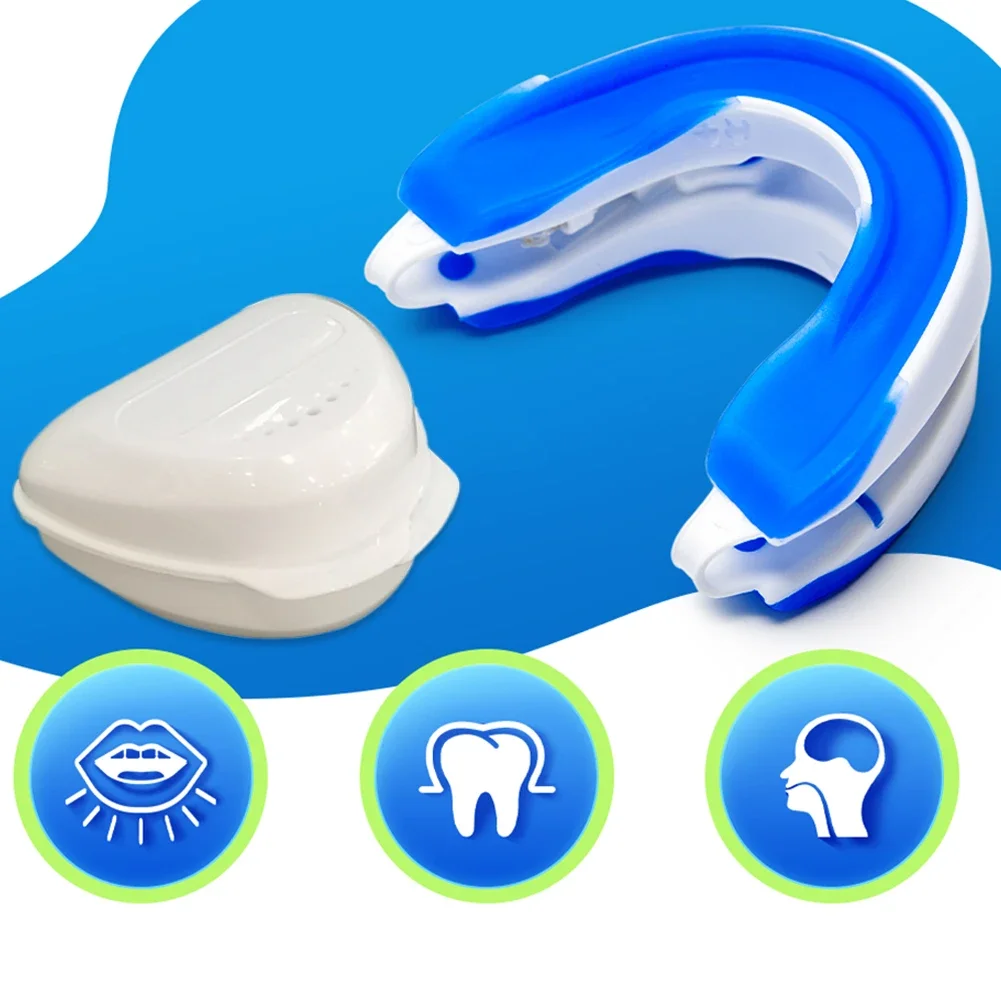 Anti-snoring Mouthpiece Anti-snoring Device Nighttime Teeth Guard Adjustable Sleeping Mouthguard for Bruxism