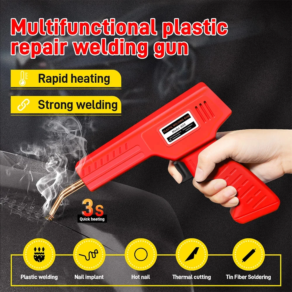 Plastic Welder Welding Machine Car Bumper Soldering Gun 4 Types Staples for Bumper/Kayak/Plastic Product Repairs