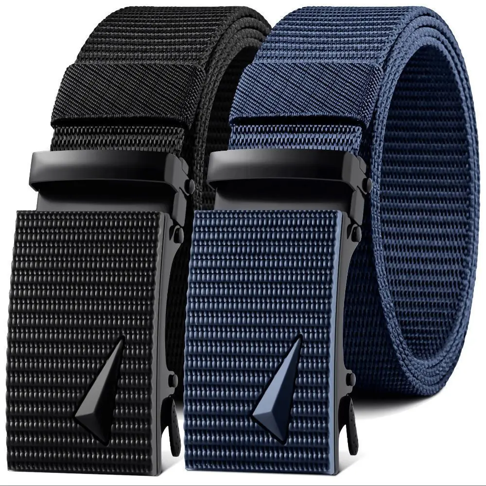 Men's Automatic Buckle Canvas Nylon Belt, Korean Fashion, Outdoor & Military Training
