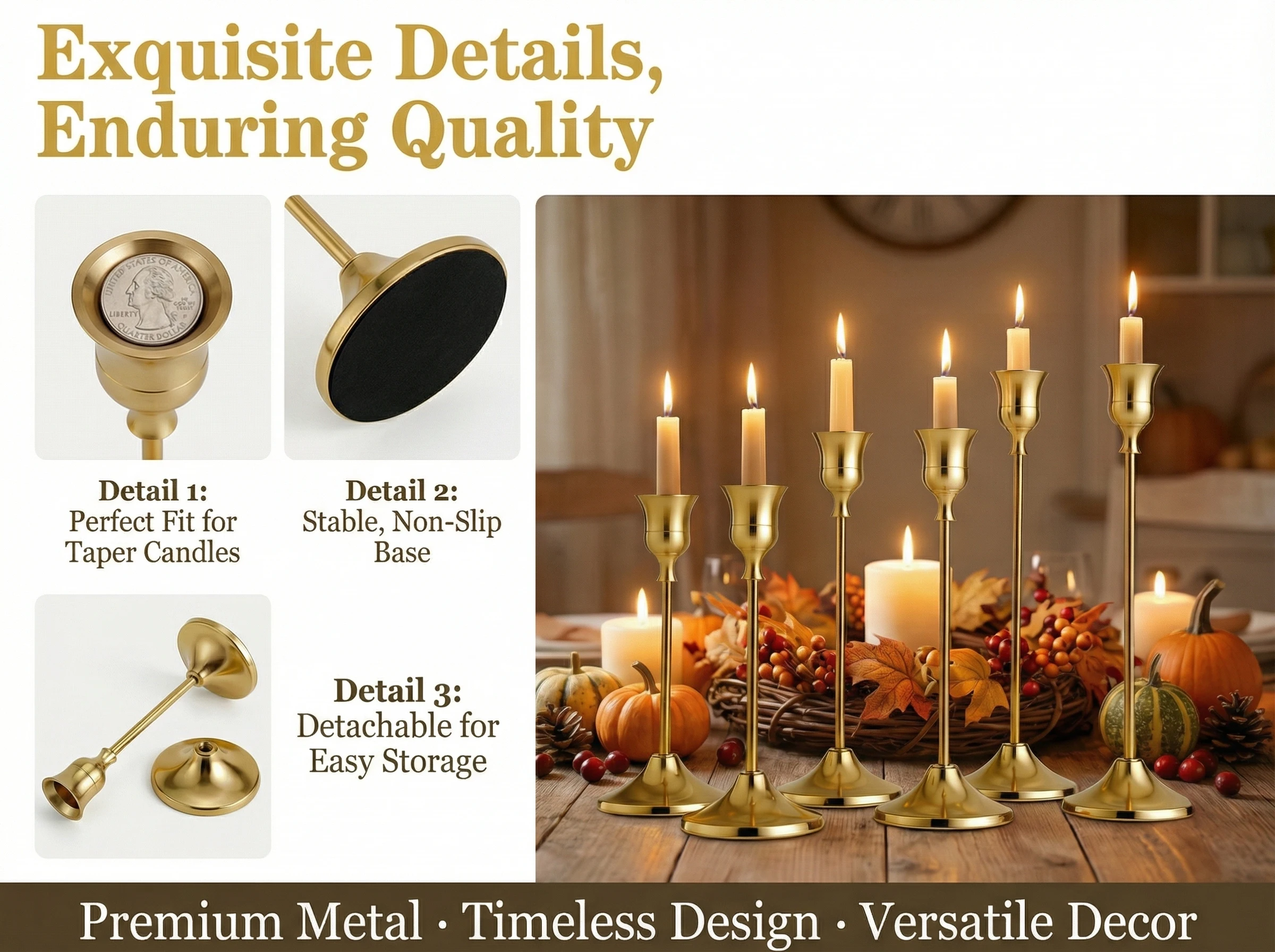 3pcs/set Candle Holders Vintage Candlestick for Party Wedding Decoration Anniversary Europe Style Old Ornaments for Home Hotel