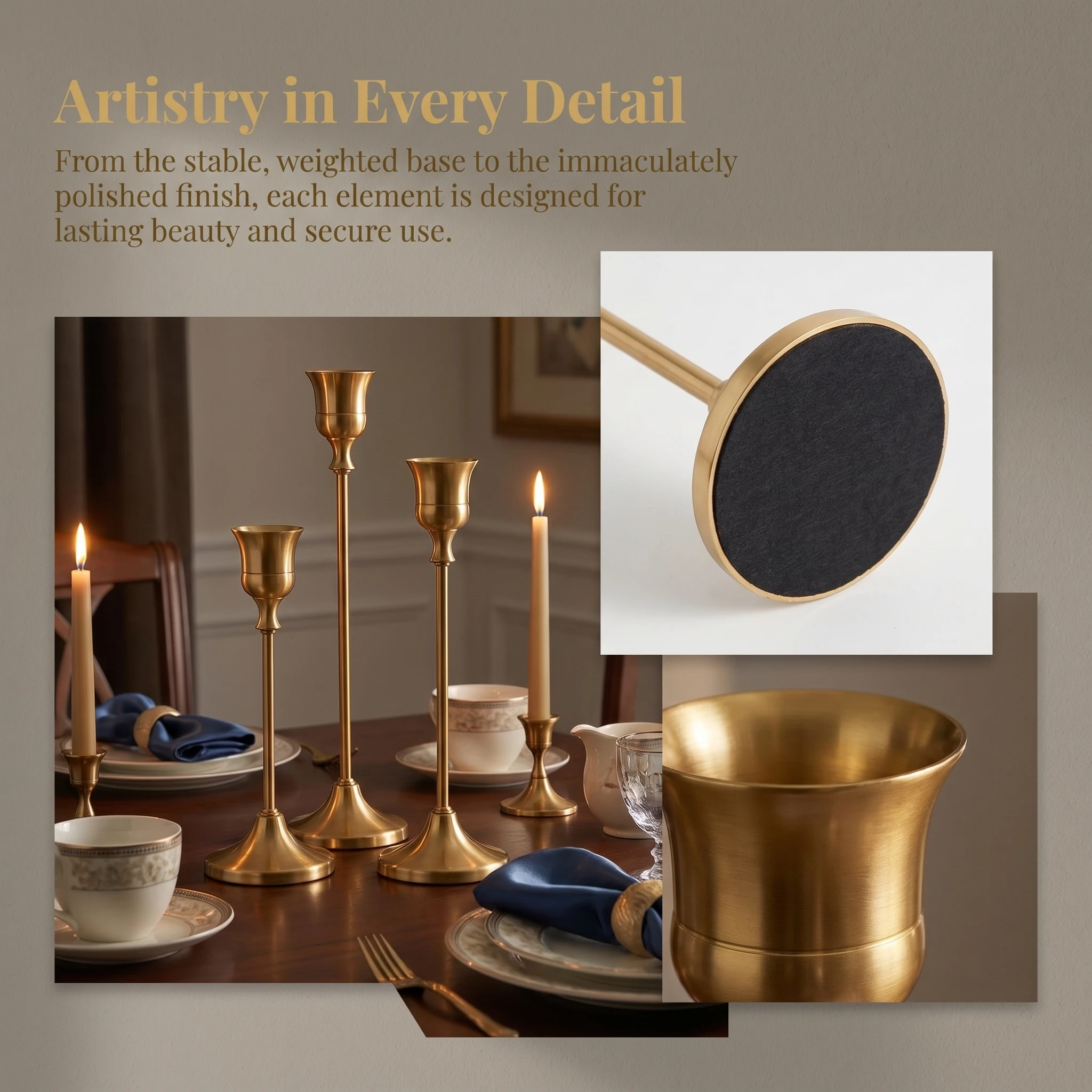 3pcs/set Candle Holders Vintage Candlestick for Party Wedding Decoration Anniversary Europe Style Old Ornaments for Home Hotel