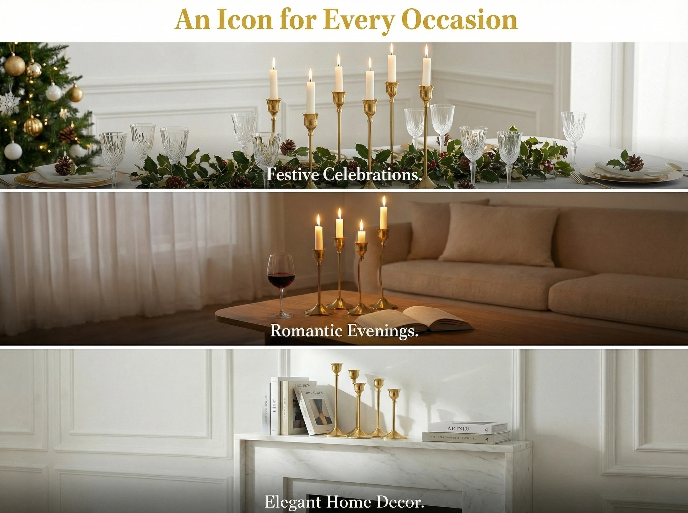 3pcs/set Candle Holders Vintage Candlestick for Party Wedding Decoration Anniversary Europe Style Old Ornaments for Home Hotel