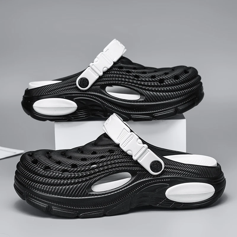Plus Size47 48 Men Clogs Sandals Summer Outdoor Garden Clogs Hole Shoes Male Casual Shoes Water Shoes Comfort Home Soft Slippers