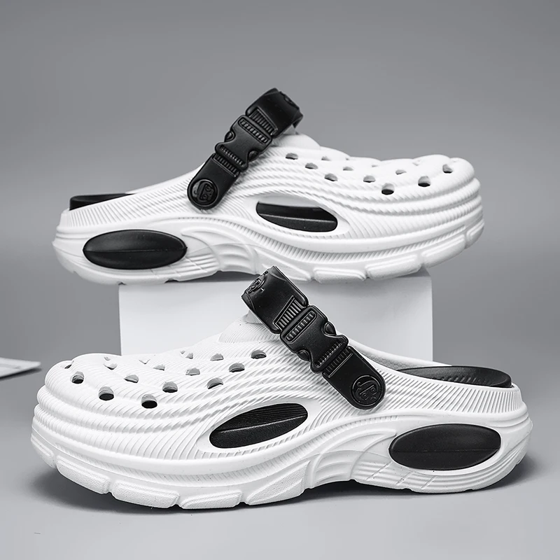 Plus Size47 48 Men Clogs Sandals Summer Outdoor Garden Clogs Hole Shoes Male Casual Shoes Water Shoes Comfort Home Soft Slippers