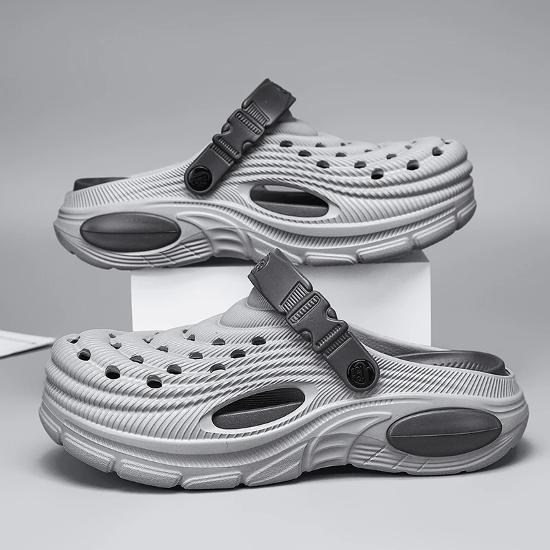 Plus Size47 48 Men Clogs Sandals Summer Outdoor Garden Clogs Hole Shoes Male Casual Shoes Water Shoes Comfort Home Soft Slippers