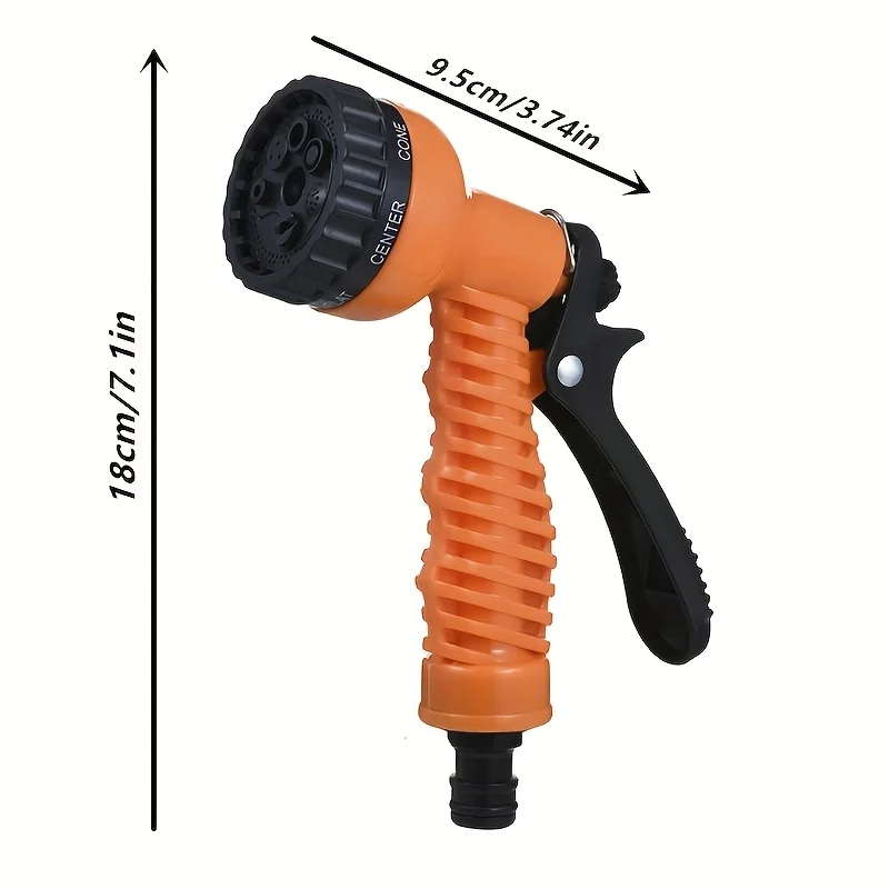 Watering Gun Garden 8 Modes High Pressure Sprayer Adjustable Irrigation Watering Nozzle for Plant Lawn Yard Watering Sprinkler