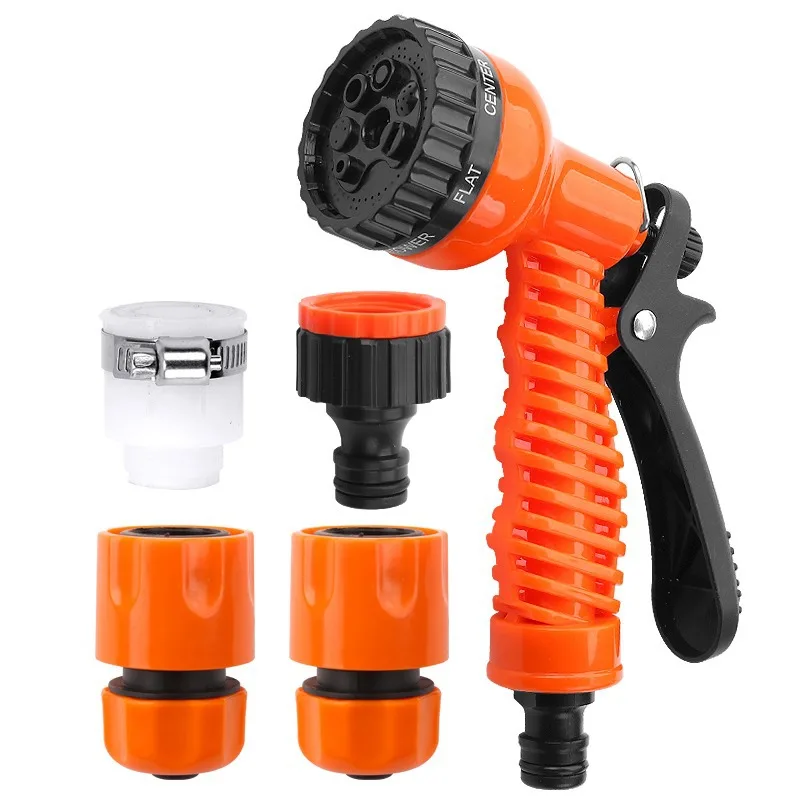 Watering Gun Garden 8 Modes High Pressure Sprayer Adjustable Irrigation Watering Nozzle for Plant Lawn Yard Watering Sprinkler