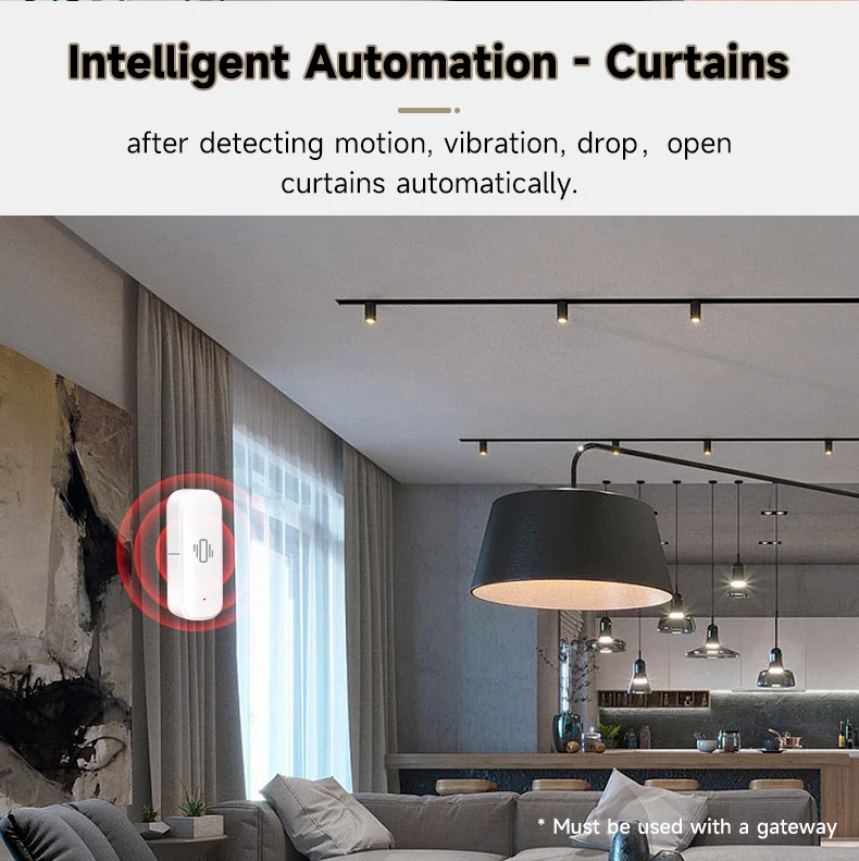 Tuya ZigBee Vibration Detector Smart Life App Monitor Remote Security Protection Zigbee Sensor Motion Shock Alarm Need Gateway