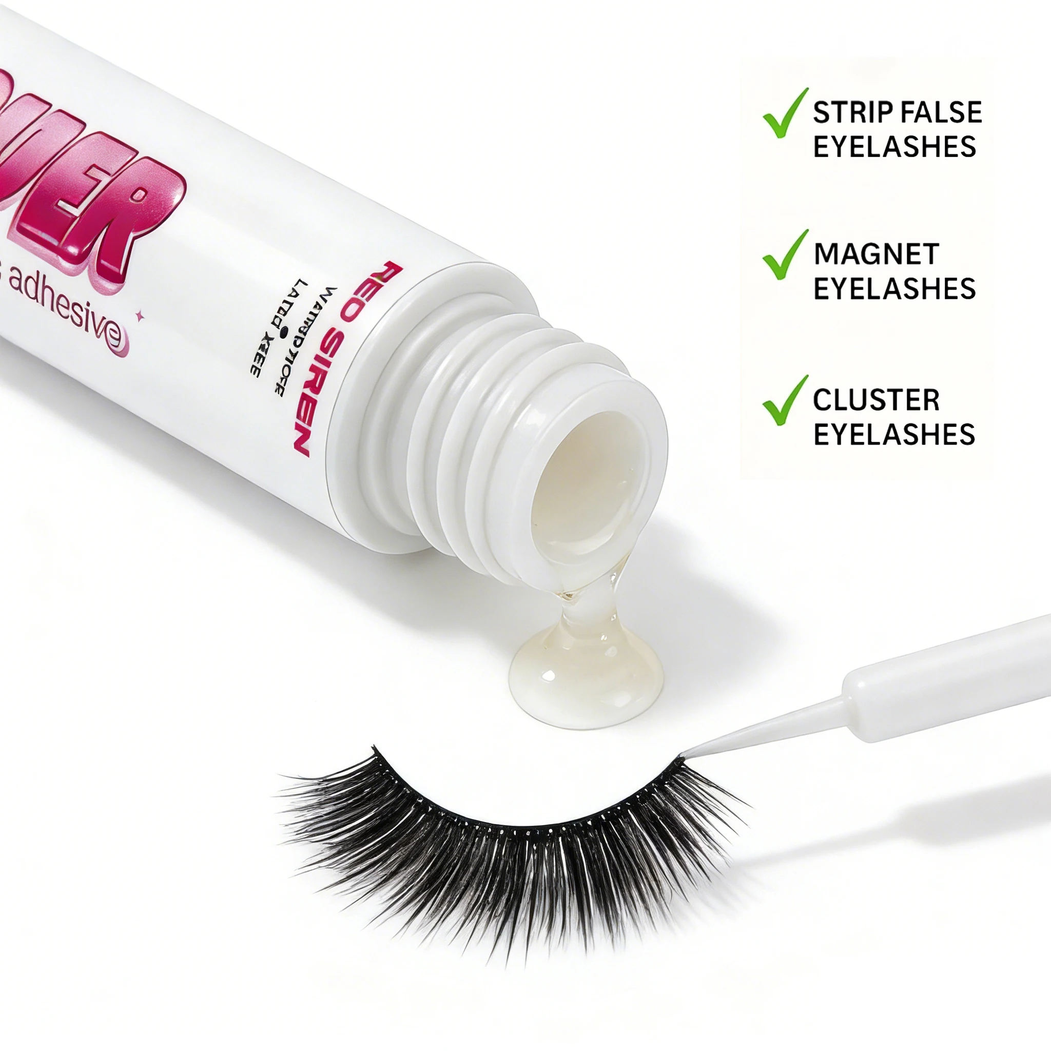 Clear Eyelash Glue Super Strong Hold Adhesive Waterproof Long Lasting False Lash Glue Makeup Tool