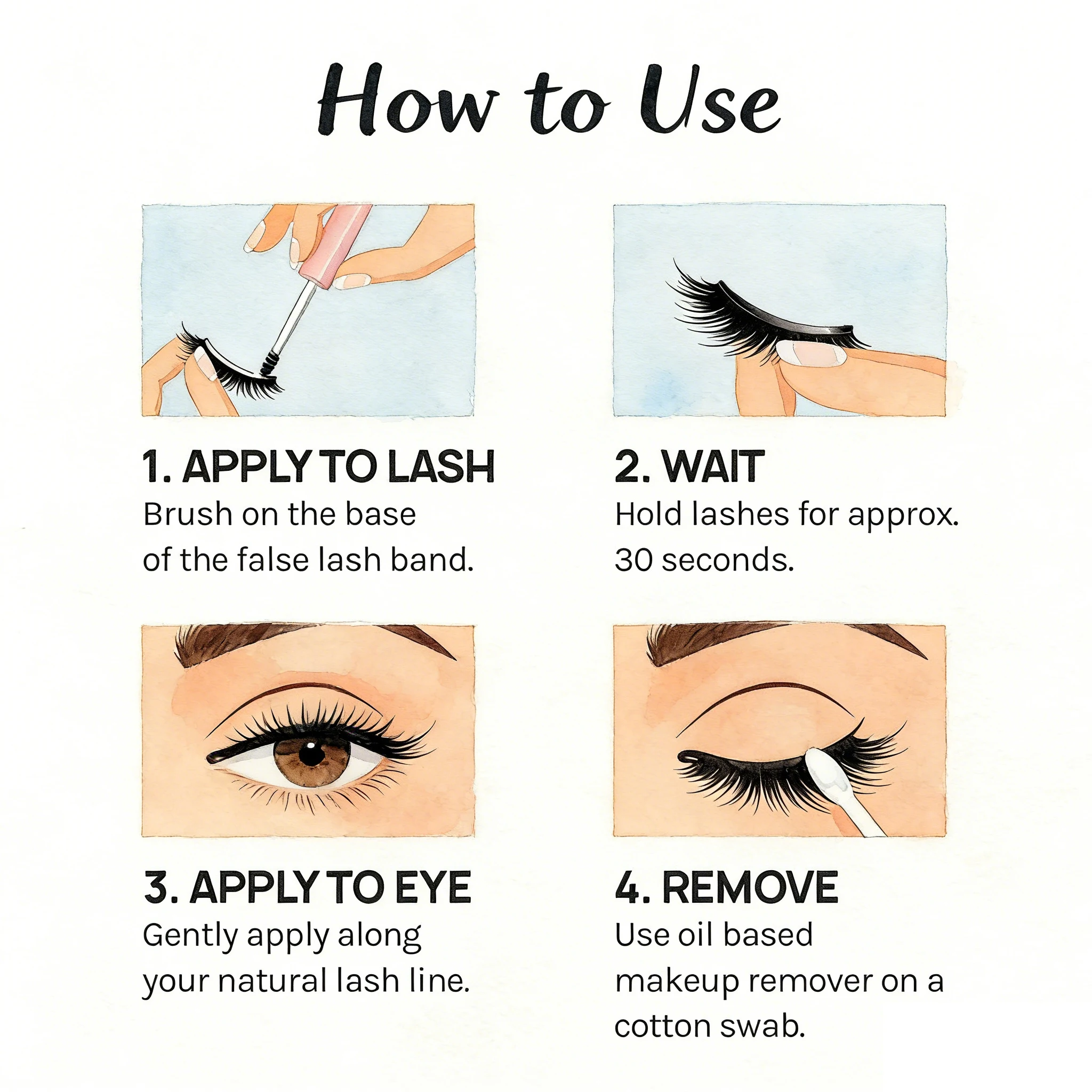 Clear Eyelash Glue Super Strong Hold Adhesive Waterproof Long Lasting False Lash Glue Makeup Tool