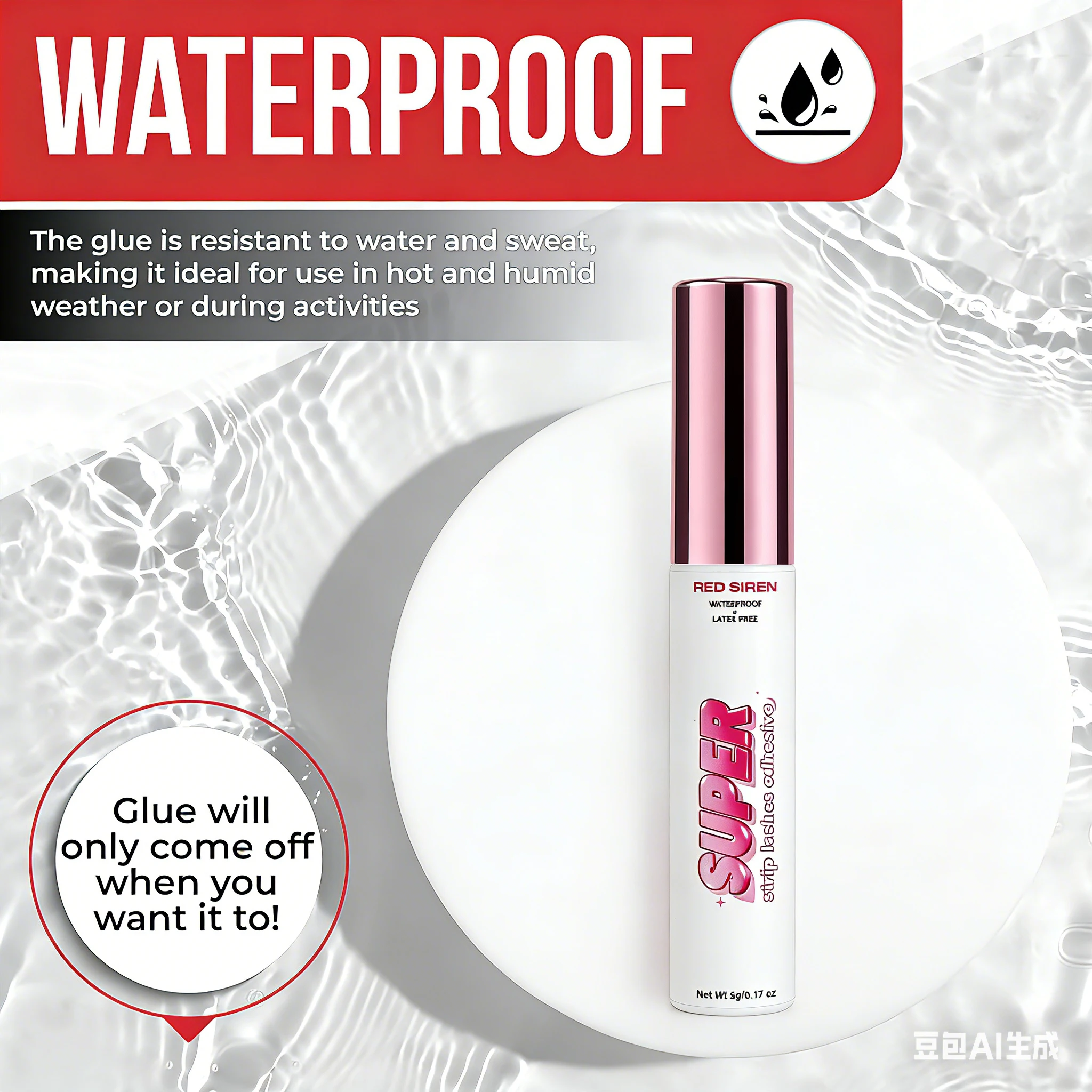 Clear Eyelash Glue Super Strong Hold Adhesive Waterproof Long Lasting False Lash Glue Makeup Tool