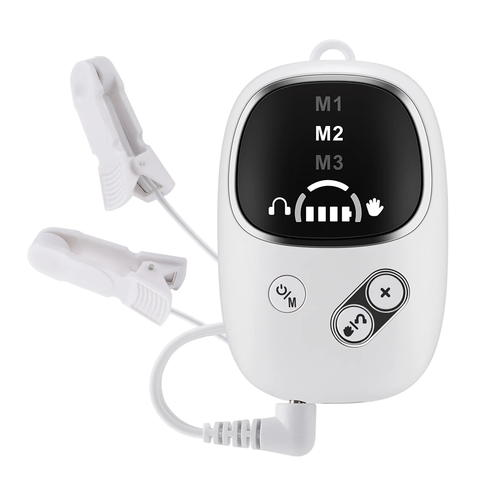 Smart CES Sleep Aid Ear Clip Relaxation Device USB Rechargeable Sleep Helper for Adults Improve Sleep Comfort