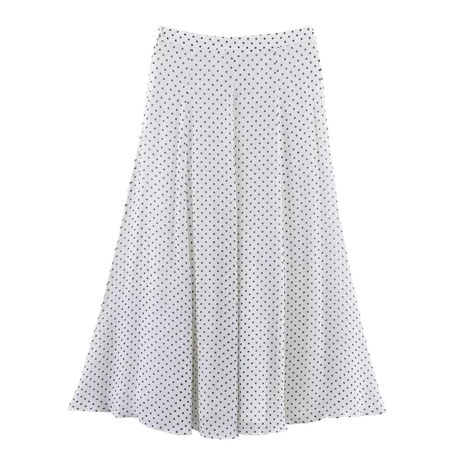 KONDALA Vintage Polka Dot Women Sets Chiffon Bow Tie Loose Blouses Loose Long Skirts Fashion 2026 Spring Summer Holiday Suits