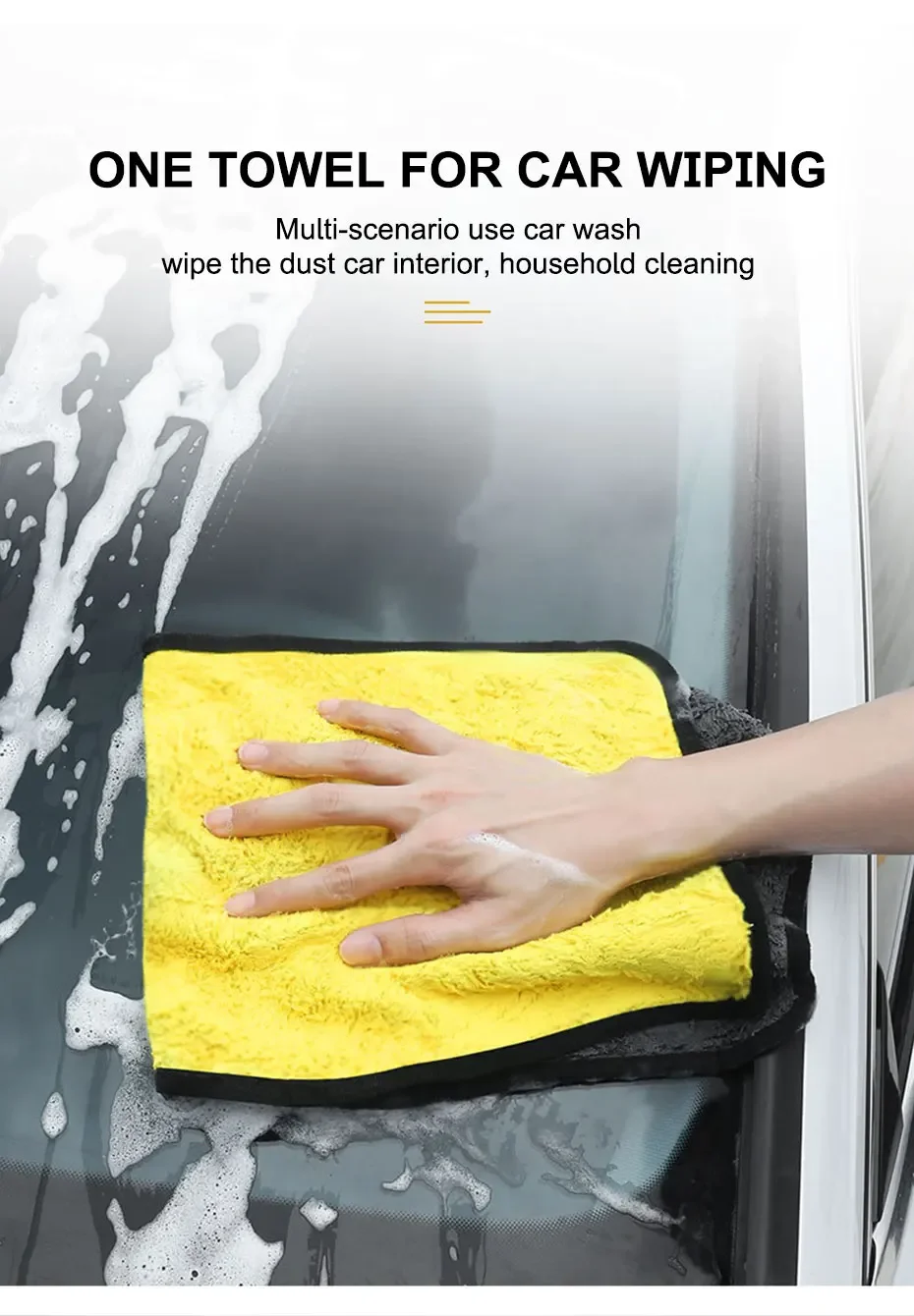 High-end Microfiber Towel Car Wash Towel Detailing Cleaning Cloth Car Wash Drying Towel Car Absorbent Cleaning Products