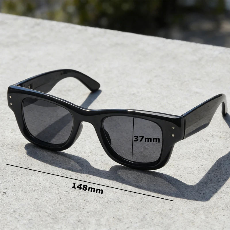 Rocky RB4940 Puffer Square Sunglasses Basic Classic Brand Black Lens Sunglasses UV400