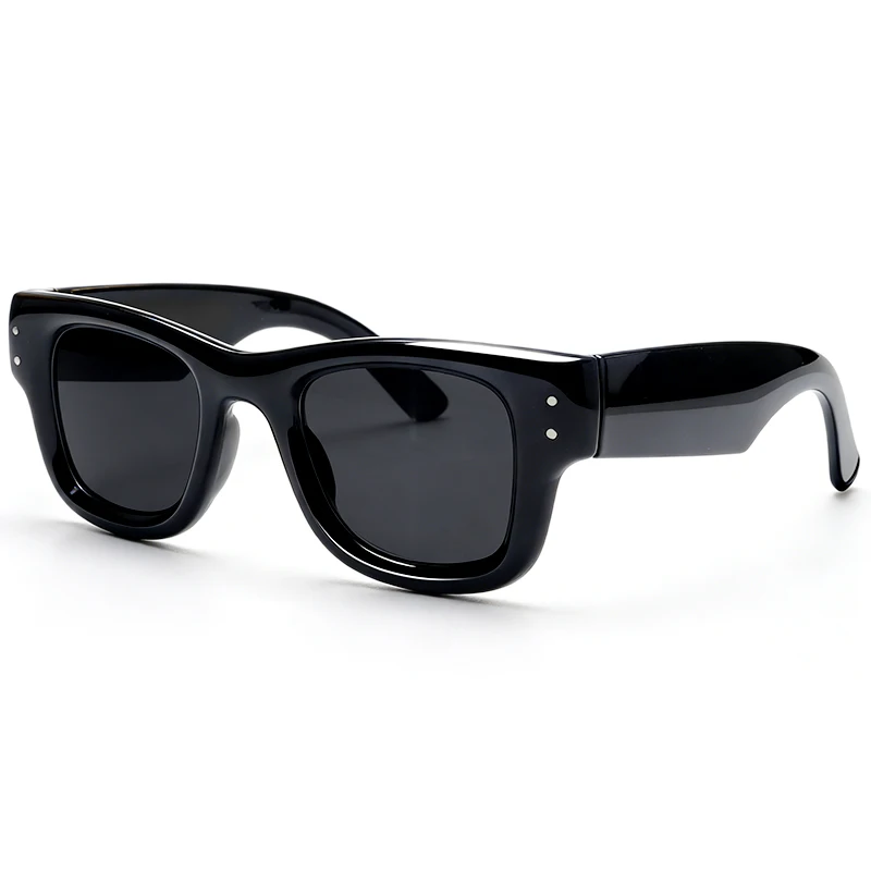 Rocky RB4940 Puffer Square Sunglasses Basic Classic Brand Black Lens Sunglasses UV400