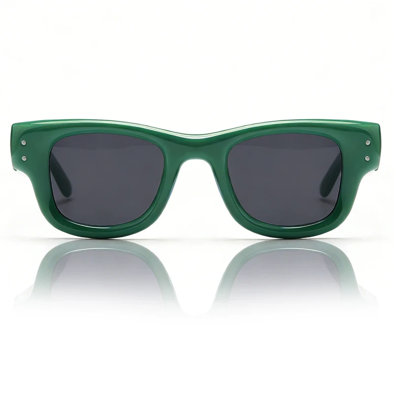 Rocky RB4940 Puffer Square Sunglasses Basic Classic Brand Black Lens Sunglasses UV400