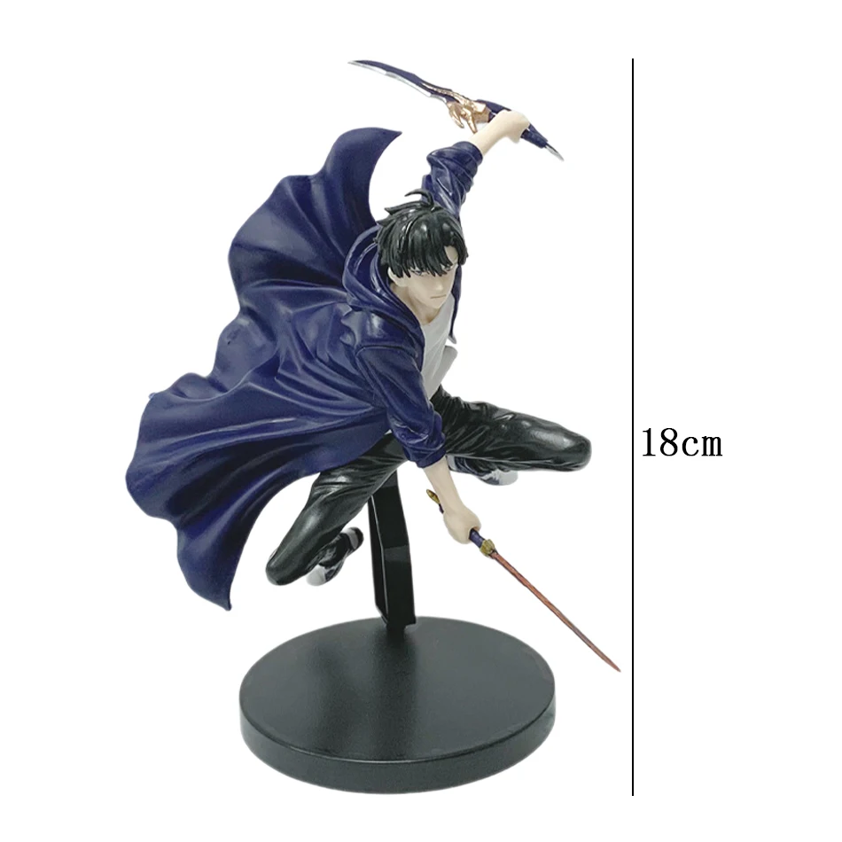 In Stock Solos Levelings (Anime Version) Figure -Sung Jinwoo Action Figure 21cm PVC Collect Figures Model Toy New Year gift 