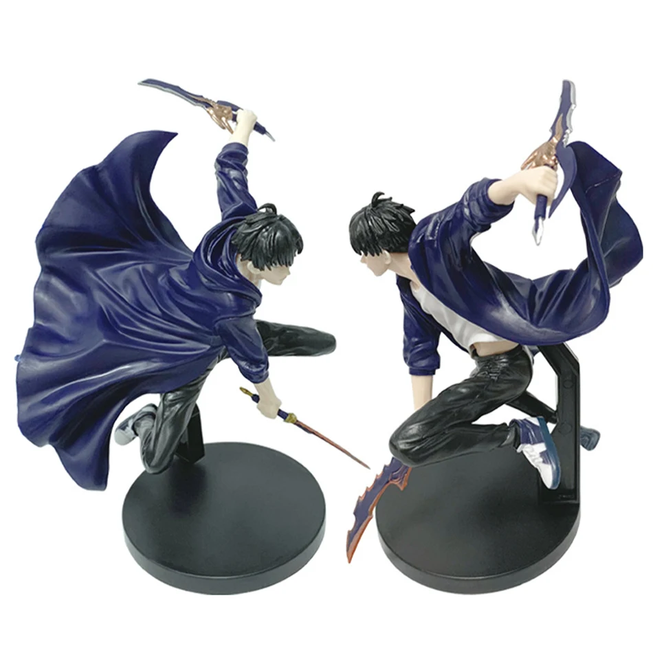 In Stock Solos Levelings (Anime Version) Figure -Sung Jinwoo Action Figure 21cm PVC Collect Figures Model Toy New Year gift 