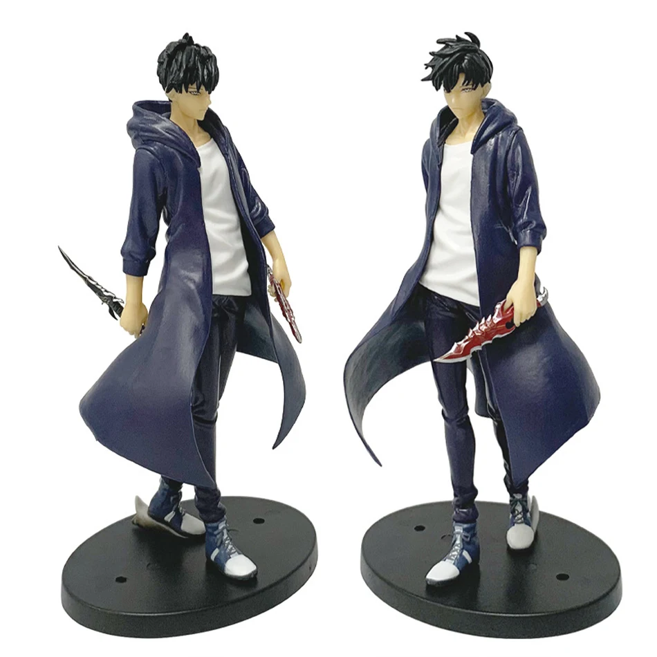 In Stock Solos Levelings (Anime Version) Figure -Sung Jinwoo Action Figure 21cm PVC Collect Figures Model Toy New Year gift 