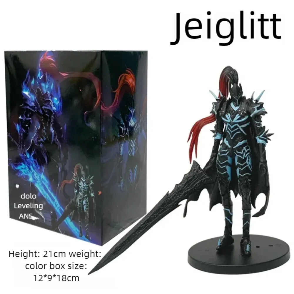 In Stock Solos Levelings (Anime Version) Figure -Sung Jinwoo Action Figure 21cm PVC Collect Figures Model Toy New Year gift 