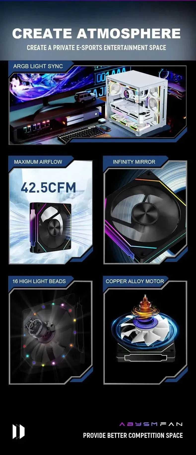 LDPCSJ Prism 5 Pro 120mm RGB Fan ARGB PC Case Ventiladores 4PIN PWM 5V-3PIN CPU Water Cooler Gaming PC Cooling Kit RGB Fans