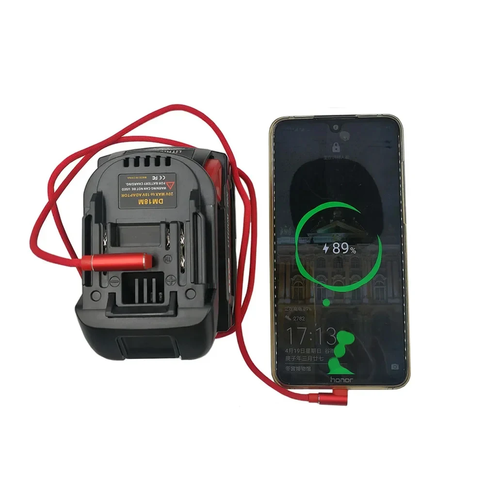 Electric Power Tool Adapter Converter Battery Adapter for Dewalt DCB200 DCB205 20V Lithium to for Makita BL1830