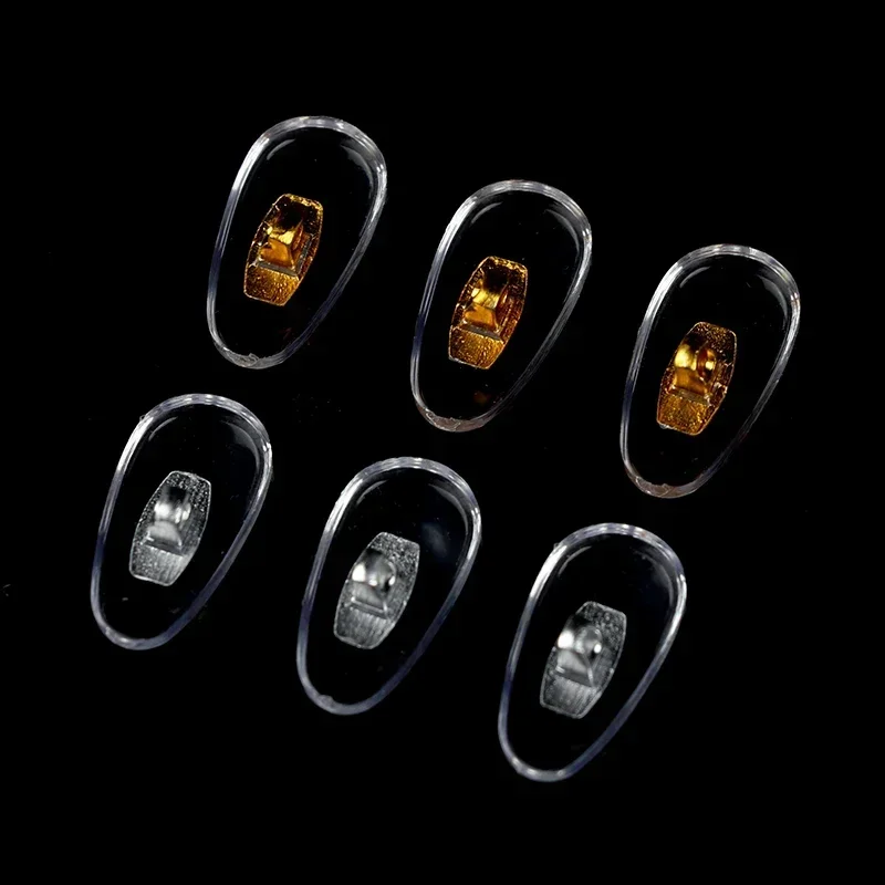 10 Pairs Silicone Screw On Nose Pads PVC Aluminium Core Brace For Glasses Support Eyewear Accessories