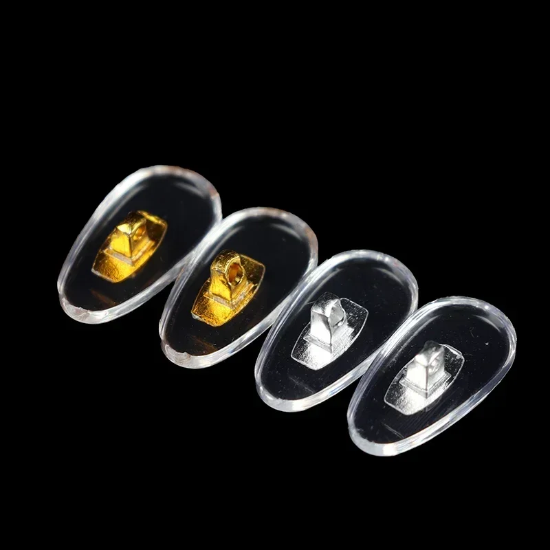 10 Pairs Silicone Screw On Nose Pads PVC Aluminium Core Brace For Glasses Support Eyewear Accessories