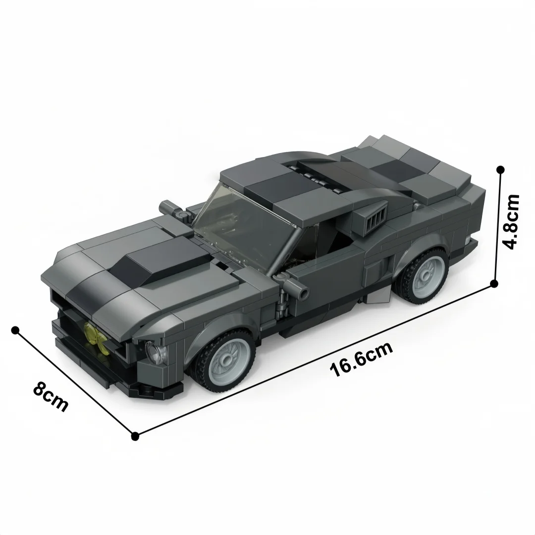 Knew Built Sports Rally Car Building Blocks: DIY STEM Racing Vehicle Set, Durable Brick Toys, Perfect Creative Gift for Adults