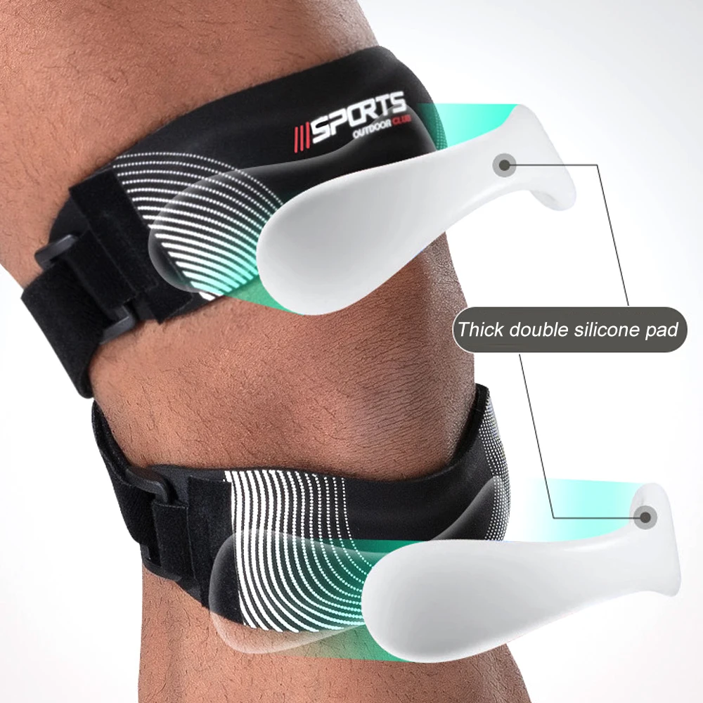 1pcs  Patella Knee Brace Pro for Meniscus Tear,Adjustable Orthopedic Compression Patellar Tendon Support Strap with Patella Pads