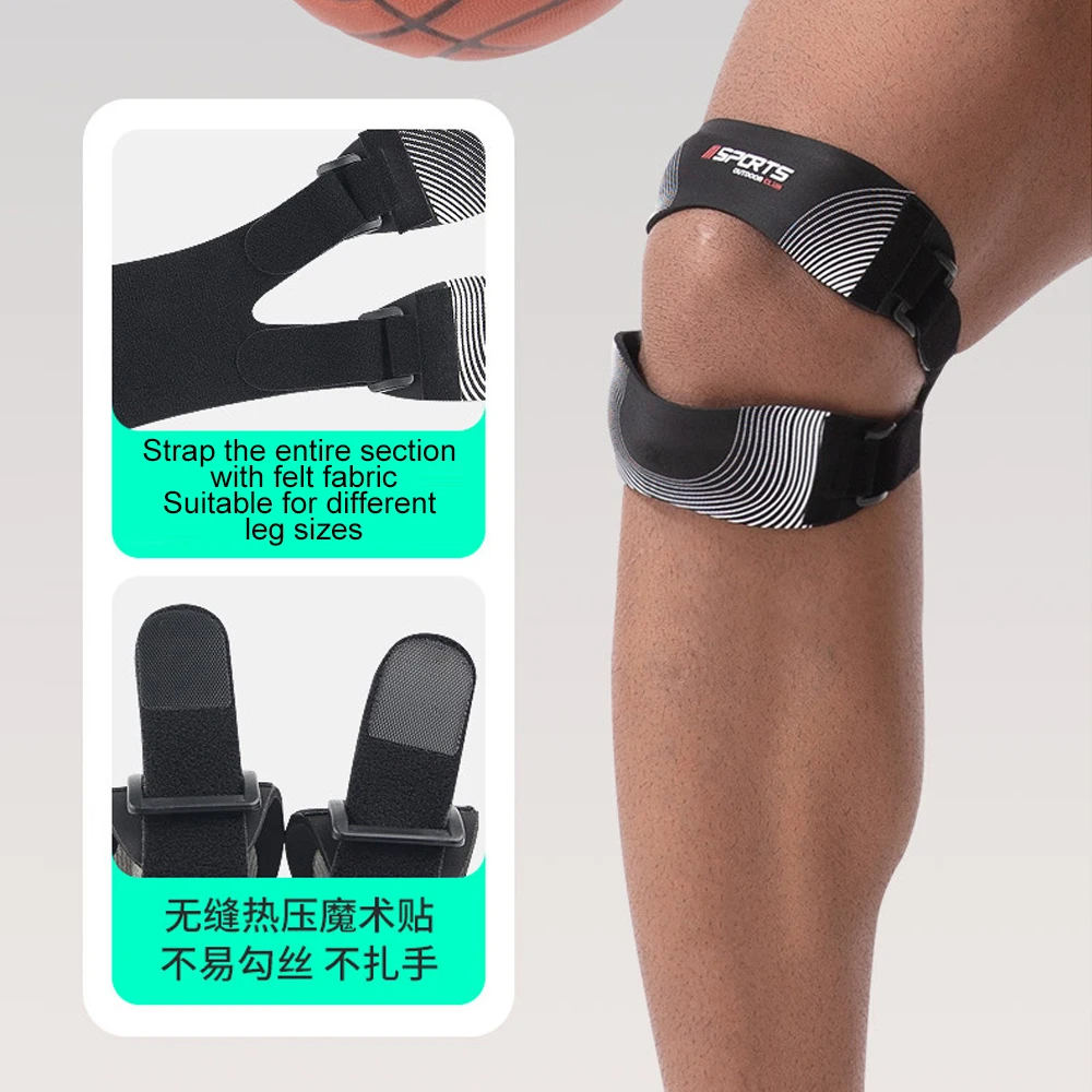 1pcs  Patella Knee Brace Pro for Meniscus Tear,Adjustable Orthopedic Compression Patellar Tendon Support Strap with Patella Pads