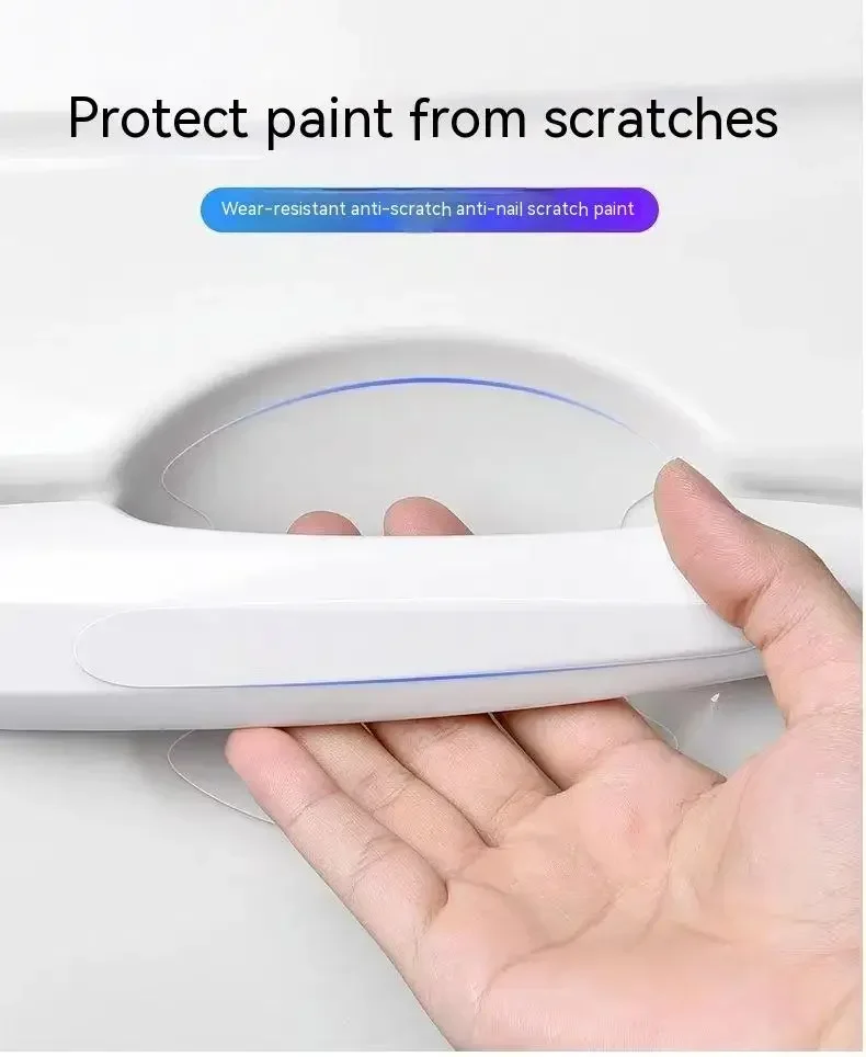 Car Door Handle Protective Sticker Wear Resistant Scratch Resistant Transparent Protective Strip TPU Door Bowl Protective Stick