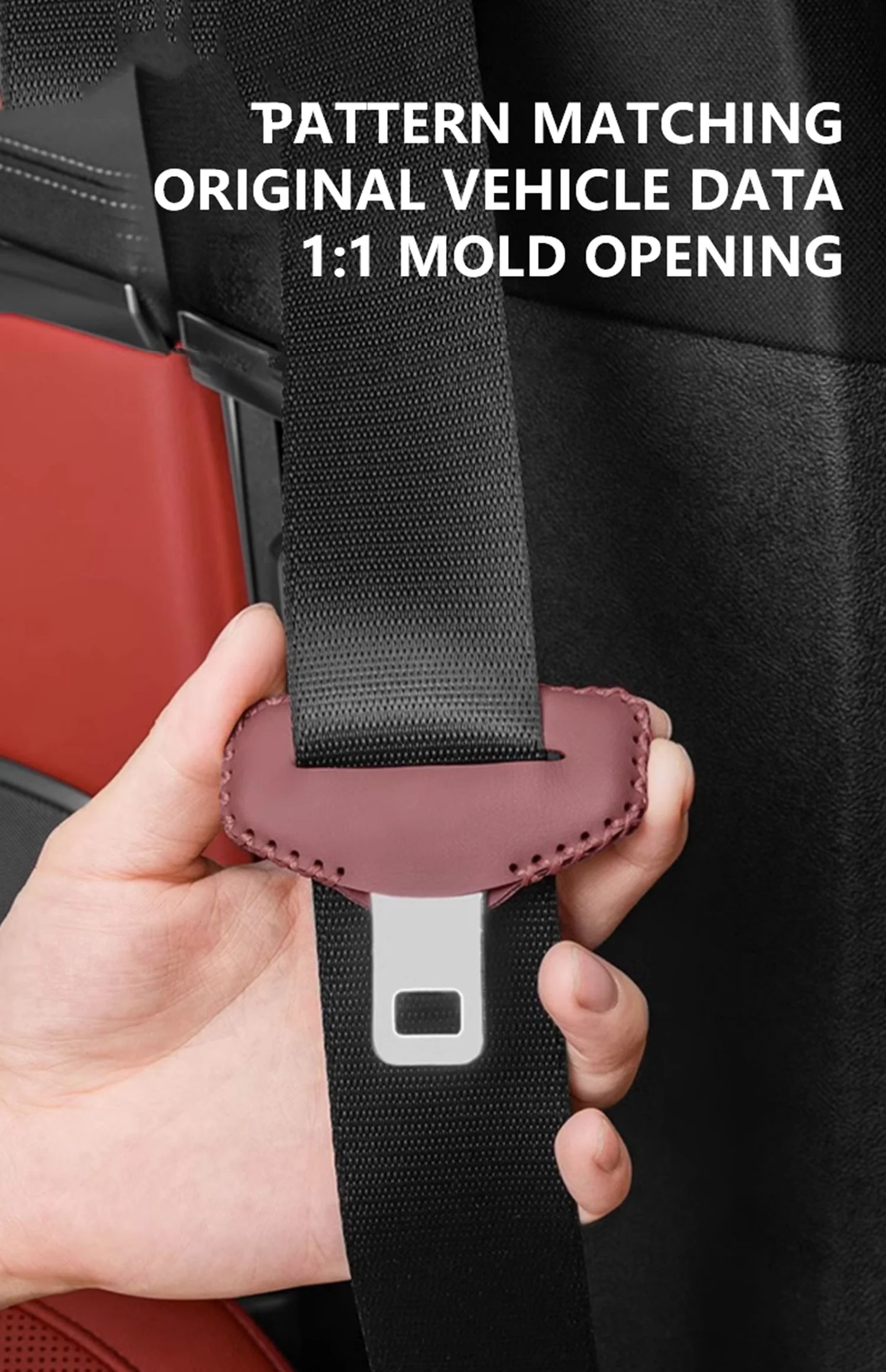 New Car Safety Belt Plug Leather Protector Covers For Cupra Raval Born Leon Formentor Ateca Terramar Car Accessories valve core
