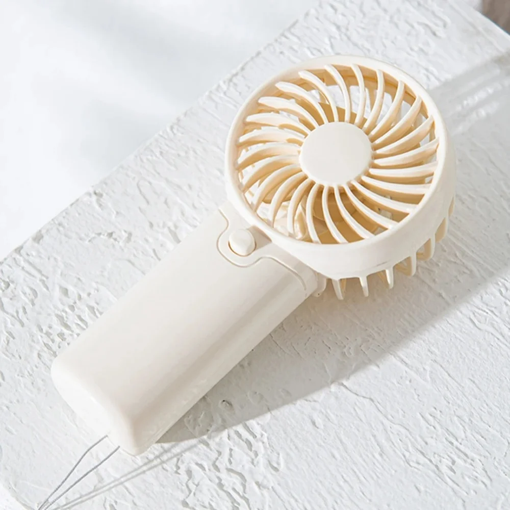 1PCMini Portable Fan AAA Battery Handheld Fan For Men Women Creative Small Fan Air Cooler Perfect For Office Outdoor Travel