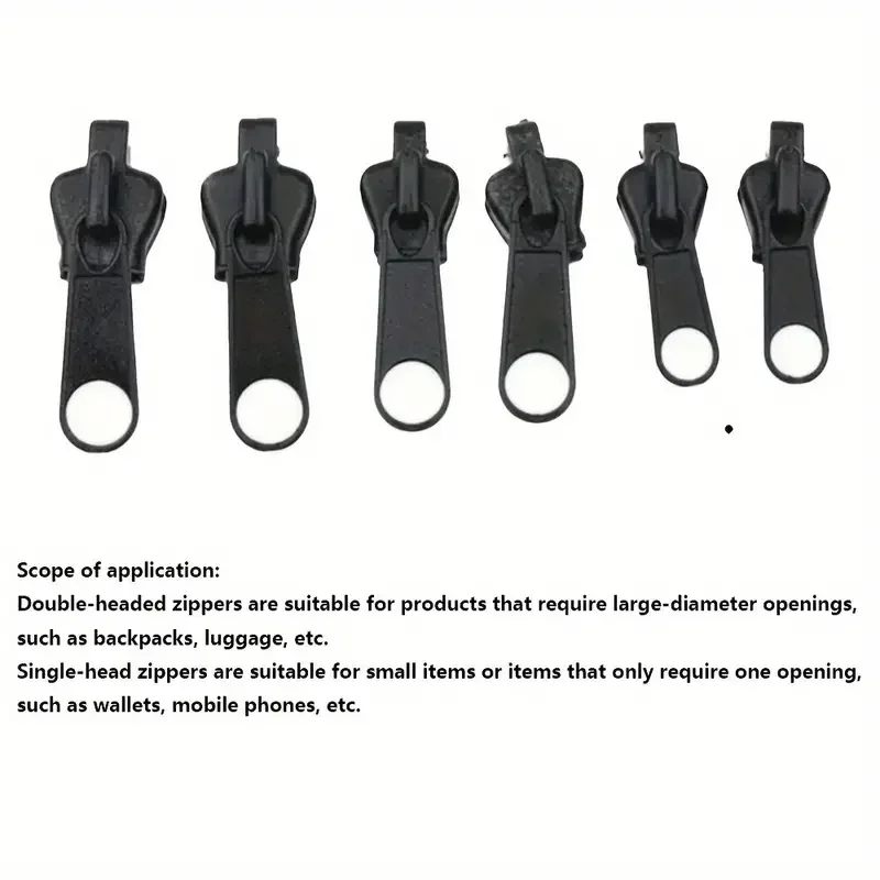 3 Sizes Universal Instant Fix Zipper Repair Kit Replacement Zip Slider Teeth Rescue Sewing Clothes Bag Zippers Tool Accessories
