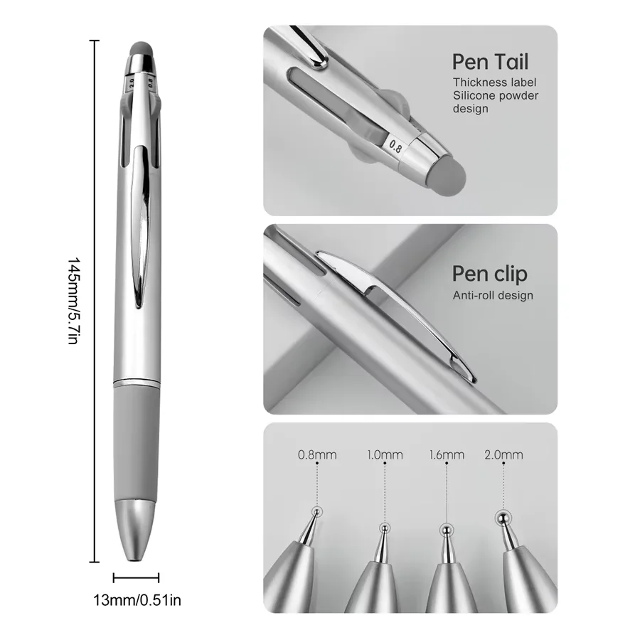 YIKOOLIN 5-in-1 Nail Dotting Pen Art Tools Ballpoint Pen Design Nail Art Tip Dot Paint Manicure Kit for Home And Salon Use