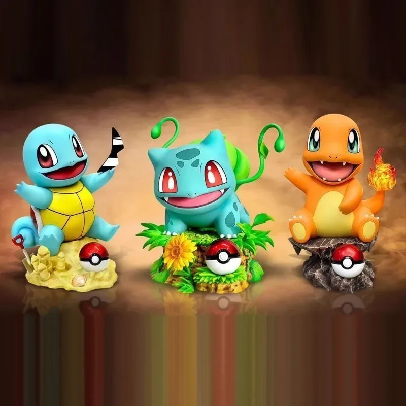 Anime Pokemon Figure Bulbasaur Charmander Action Figures 10cm PVC Action Figures Collection Model Toys Gifts