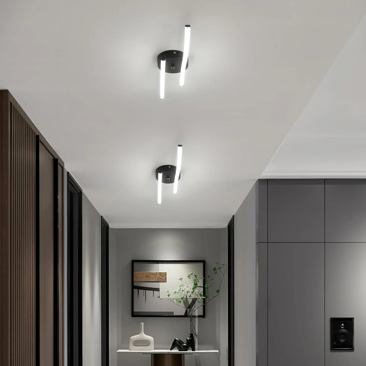 Modern LED Ceiling Light,12W LED Ceiling Lamp,Indoor Acrylic Ceiling Lighting,6500K Cool White Light for Bedroom,Living Room