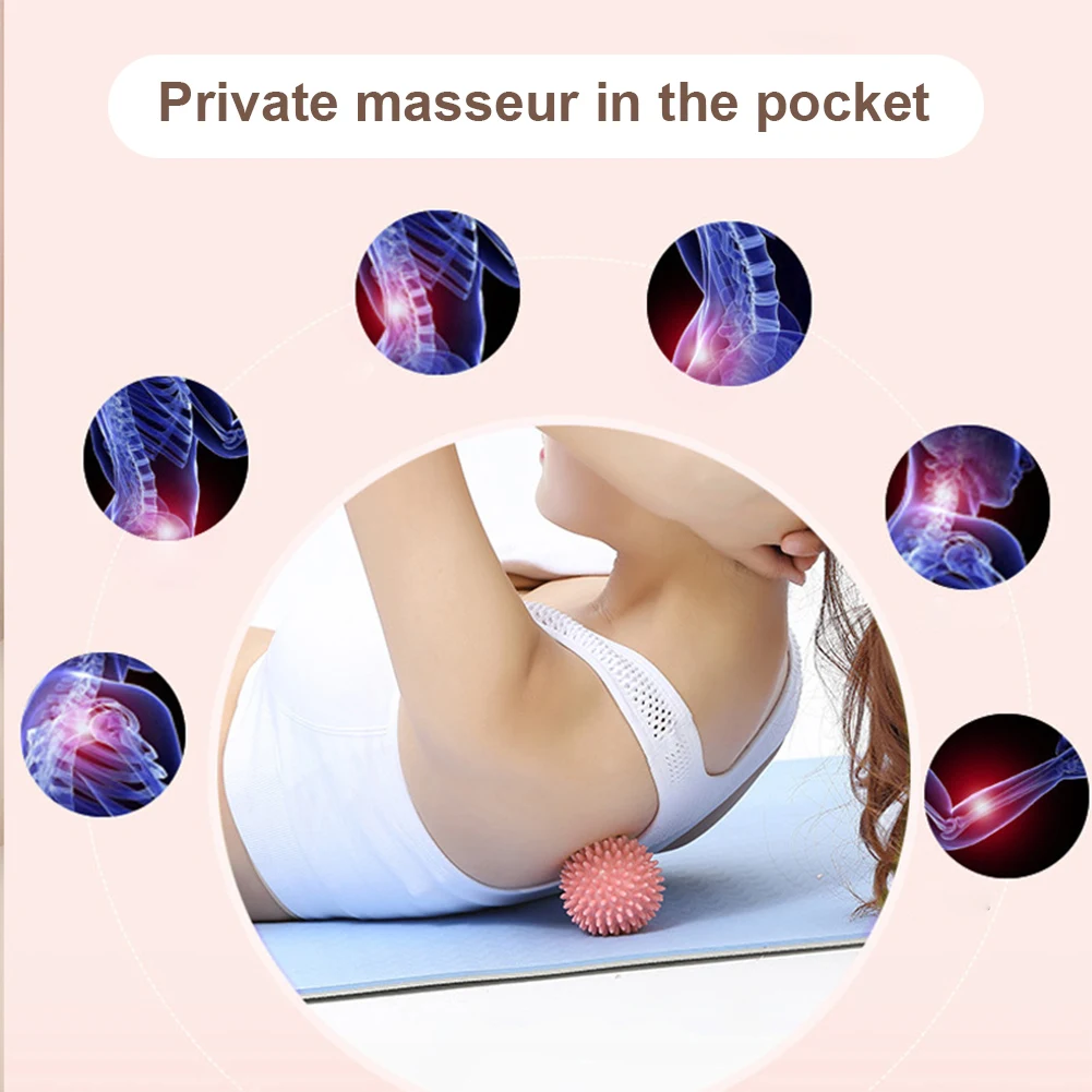 Spiky Massage Ball Spiked Massager Roller High Density Trigger Point Massager Ball Deep Tissue Roller for Plantar Fasciitis