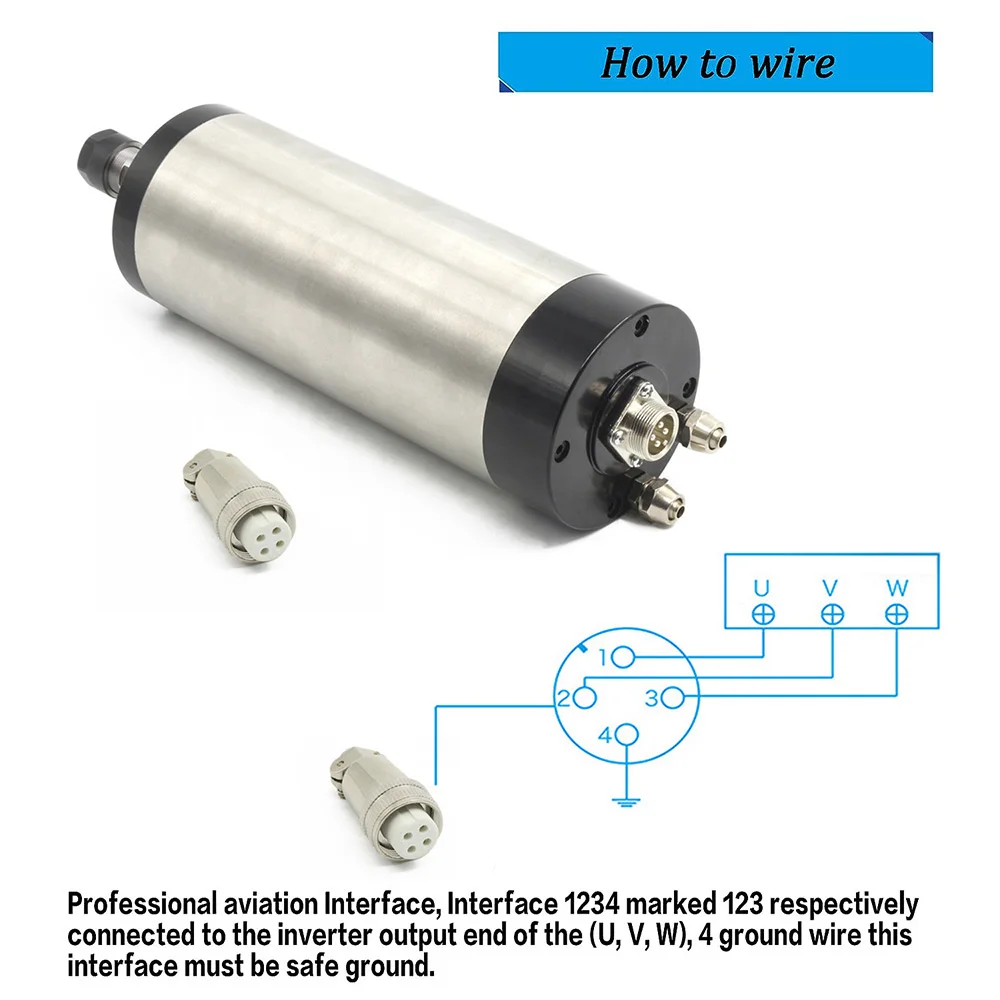【DE stock】1.5KW 220V water-cooled spindle motor and kit Water-cooled spindle ER16 & 1.5KW frequency converter and other parts