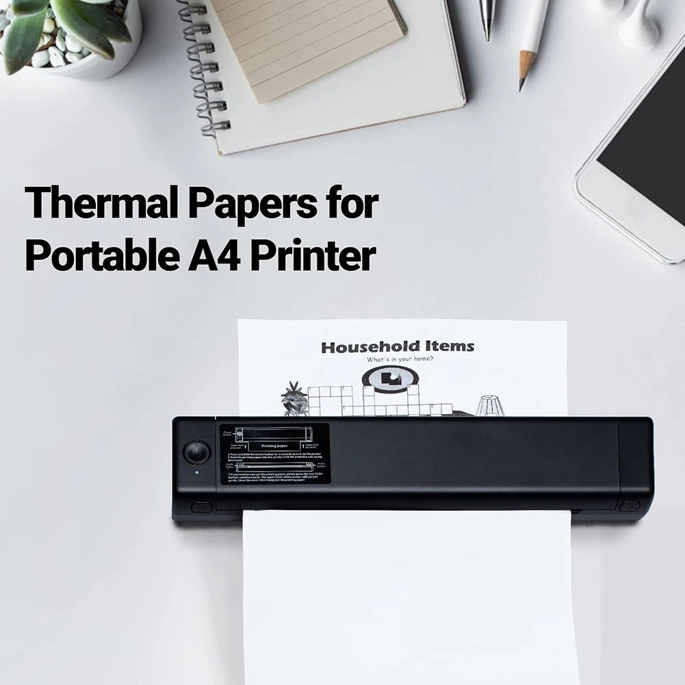 100/200 Sheets A4 Thermal Paper Folding Continuous Printing Paper Auto Recognition Multipurpose Printing Paper