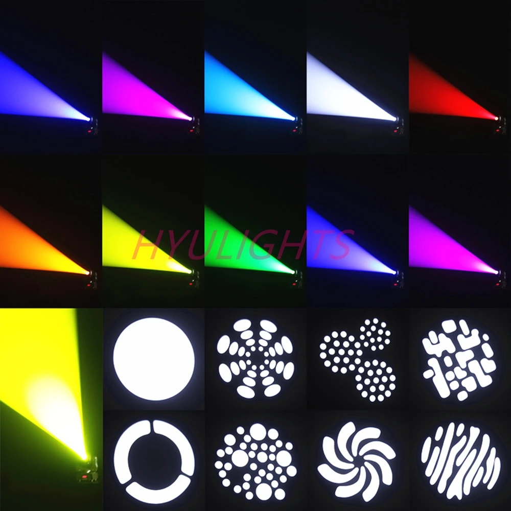 LED Gobos Moving Head Spot Light 75W Mini with Flight Case Club DJ Stage Lighting Party Disco Moving Heads Light Party Lights