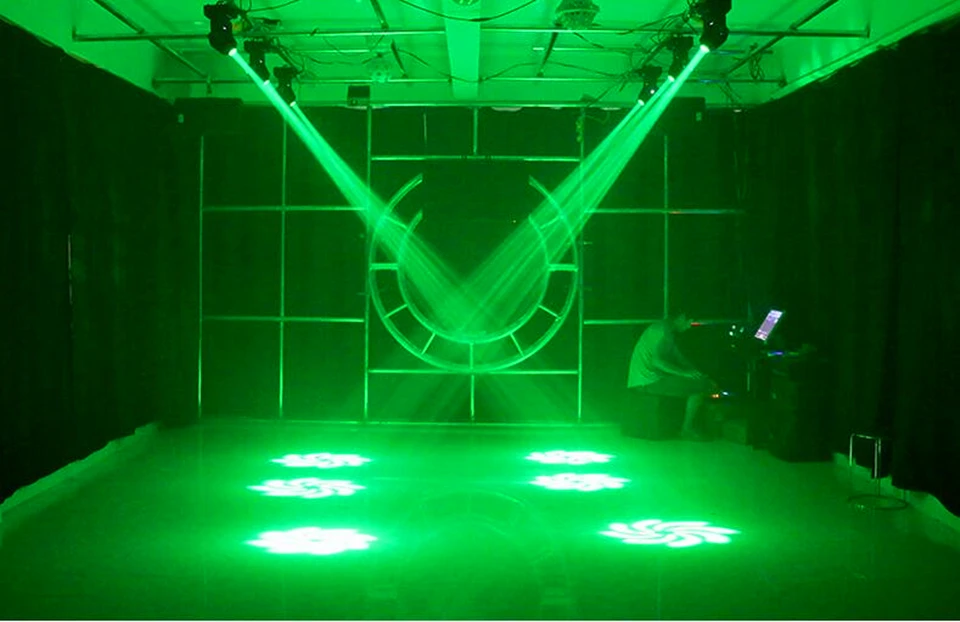 LED Gobos Moving Head Spot Light 75W Mini with Flight Case Club DJ Stage Lighting Party Disco Moving Heads Light Party Lights